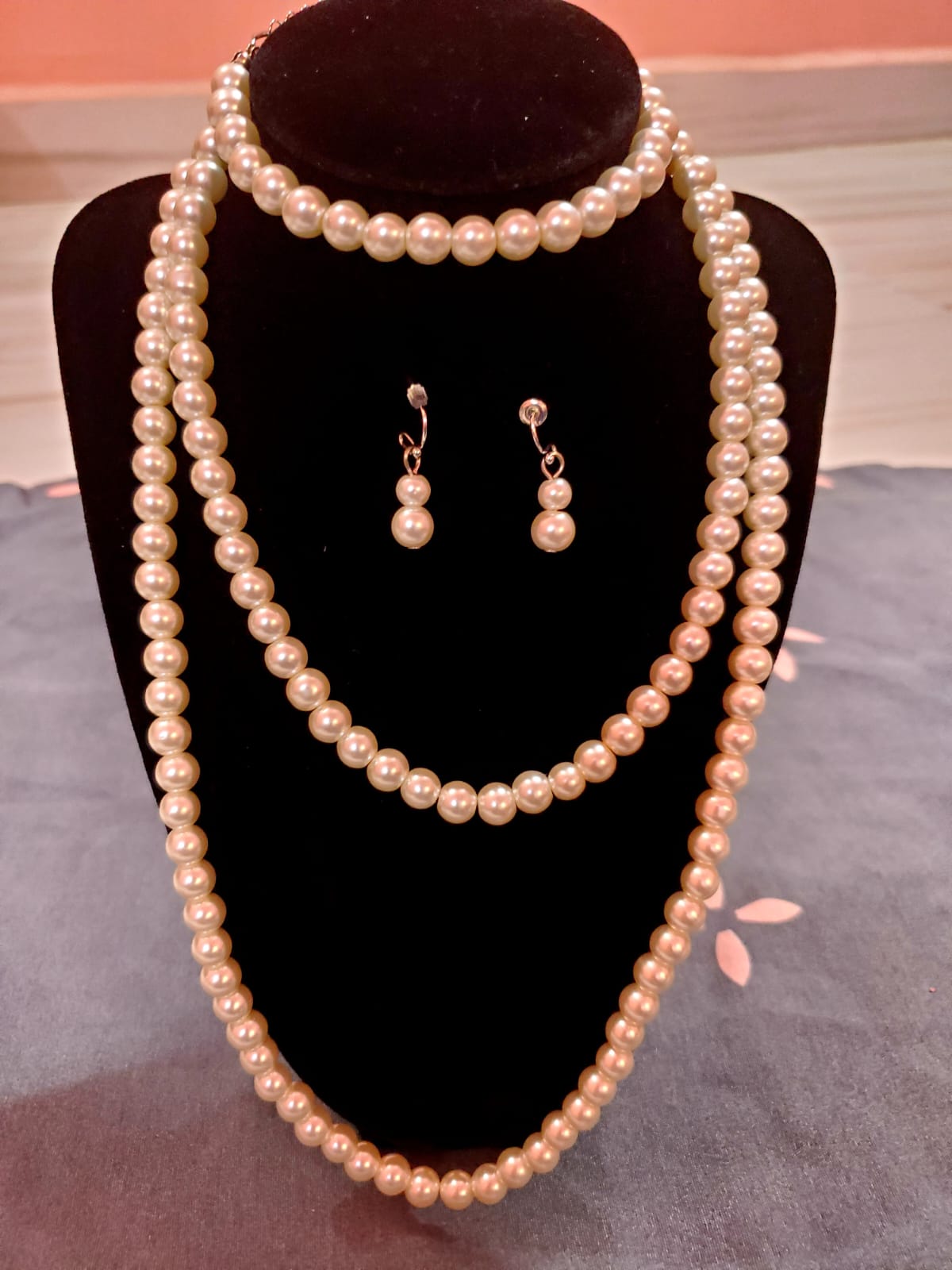 Women Jewelry Set- Pure white pearl