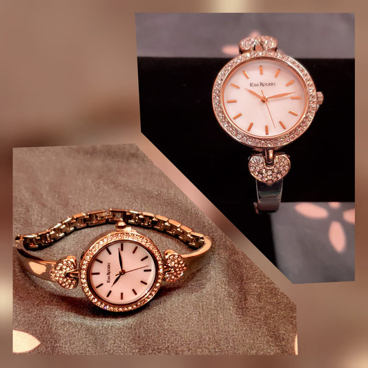 Women KR watch- Bracelet model with crystals