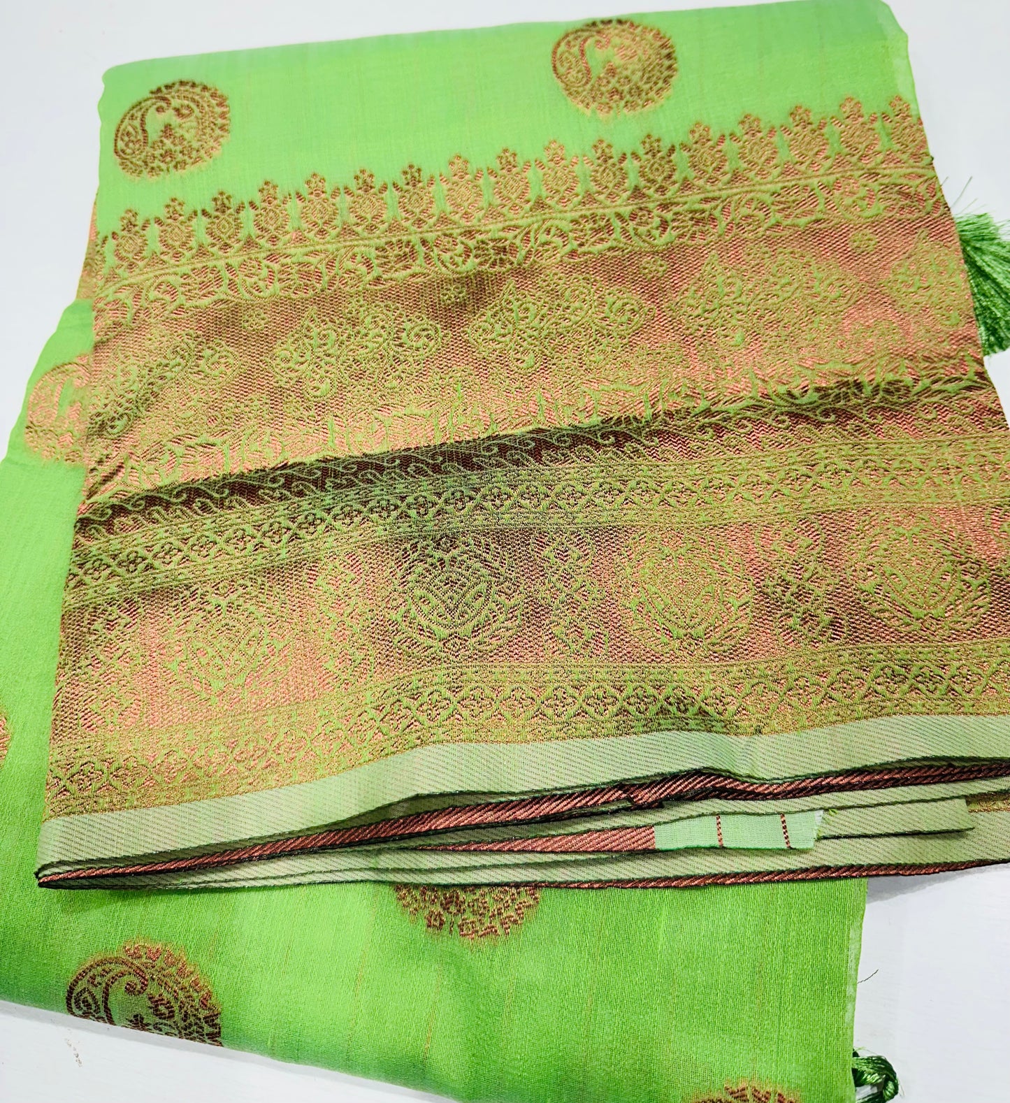 Designer saree- silk -green