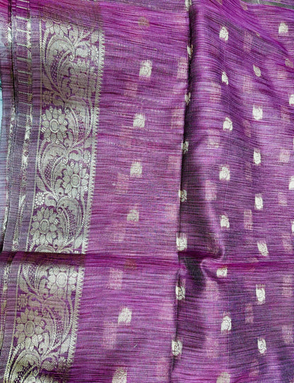 Saree- Designer Tissue Purple