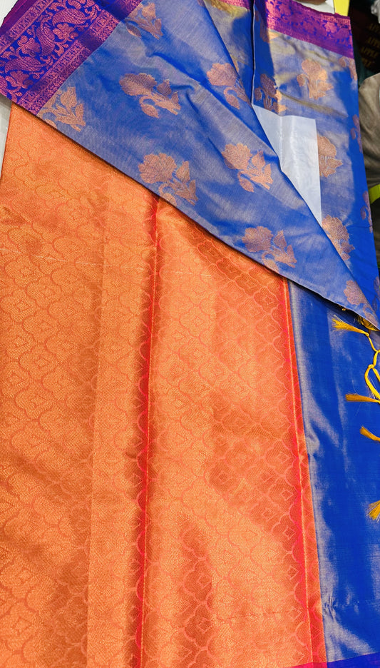 Gorgeous Silk Saree- orange