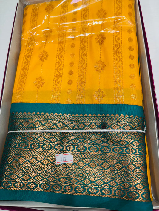 Kanchipuram Saree- Yellow