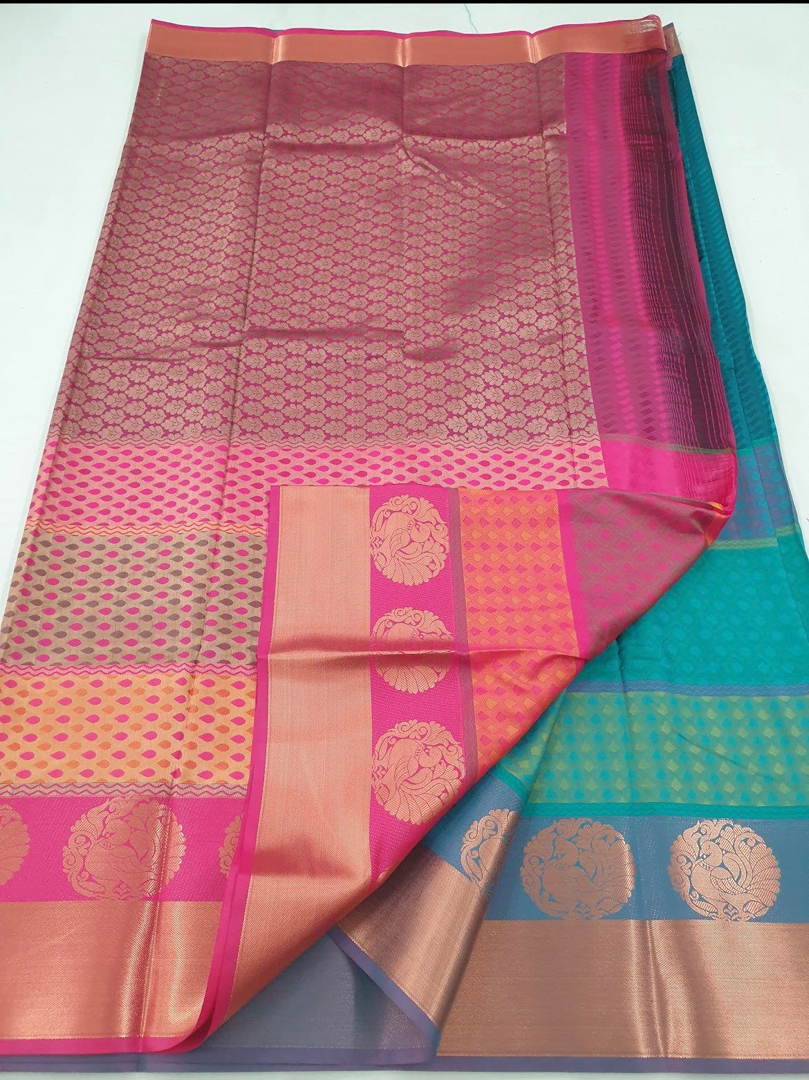 Kanchipuram silk saree -Multi