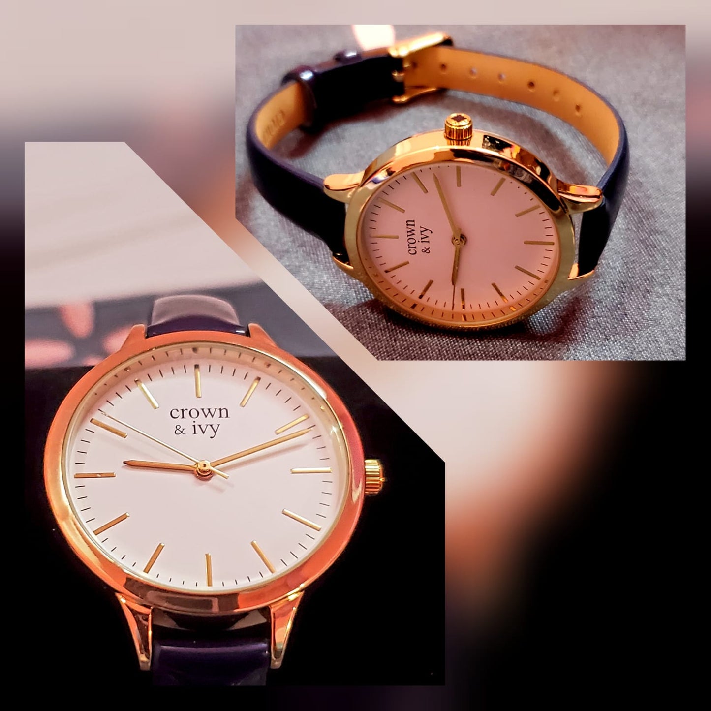 Women C&V Watch- Pure Leather with Gold dial