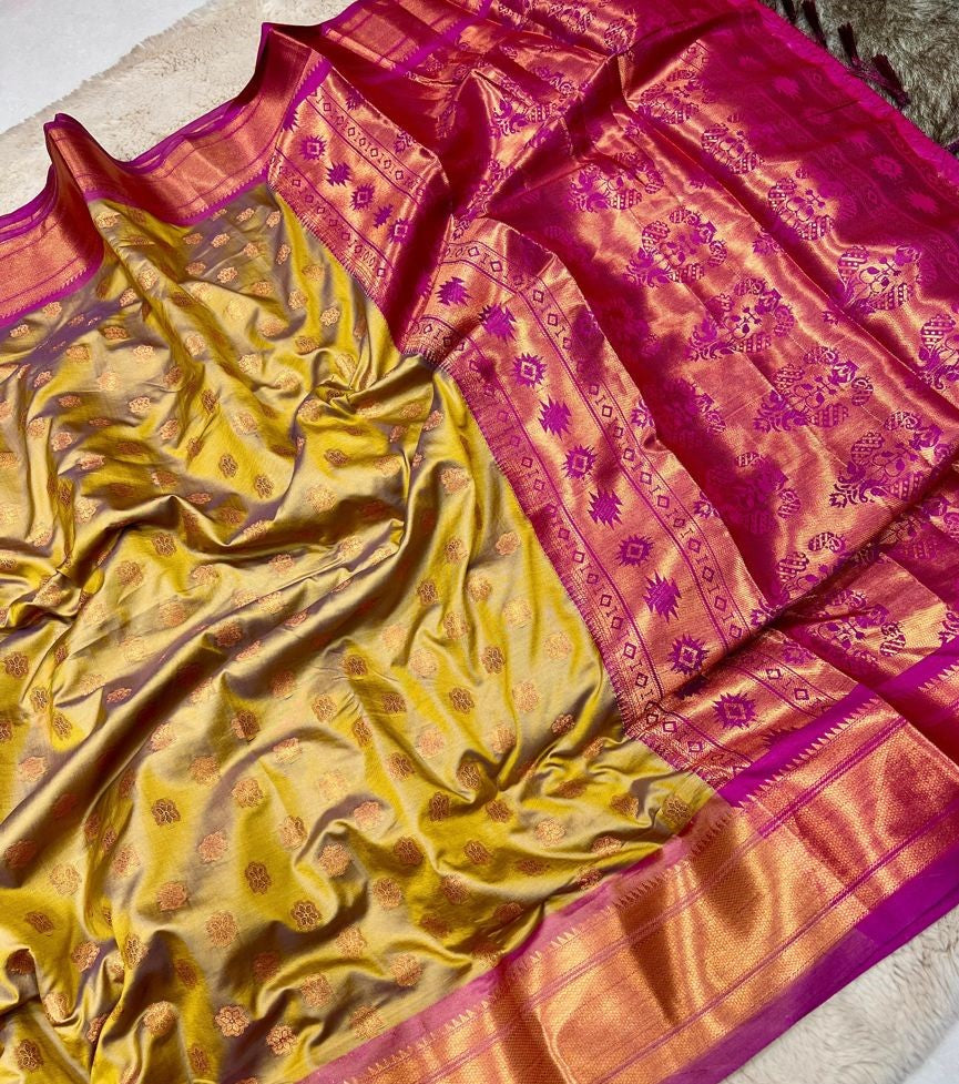 Silk saree - Paithani Multiple colors