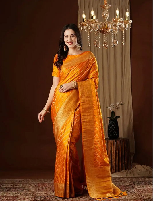 Pure satin silk saree multiple colors