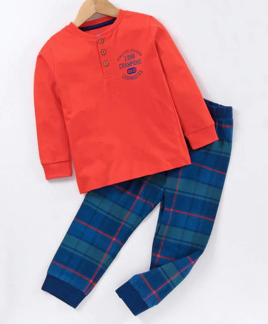 Kids- Boys night suit- Pure cotton