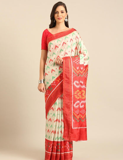 PATOLA Handloom Cotton saree- Multiple colours.