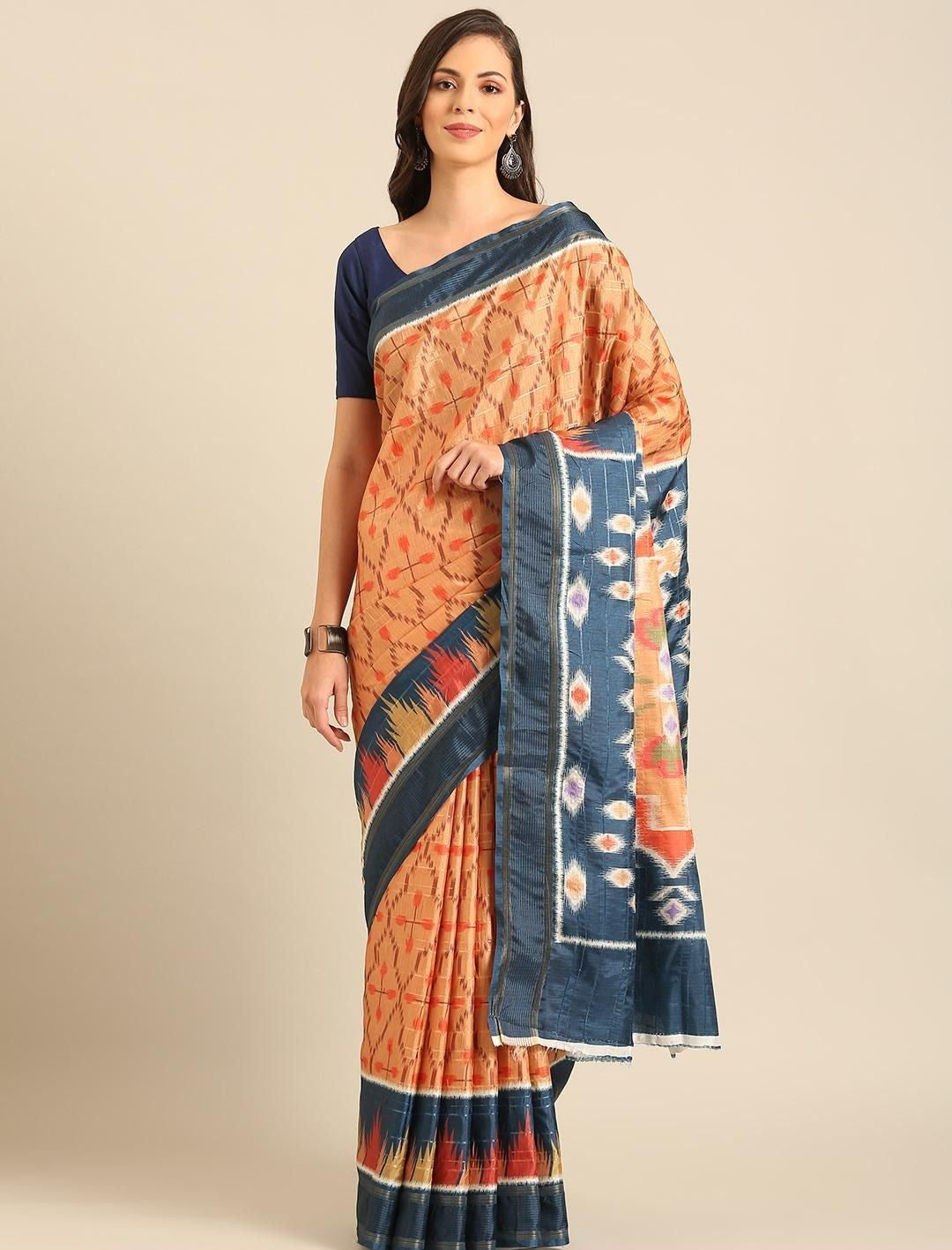 PATOLA Handloom Cotton saree- Multiple colours.