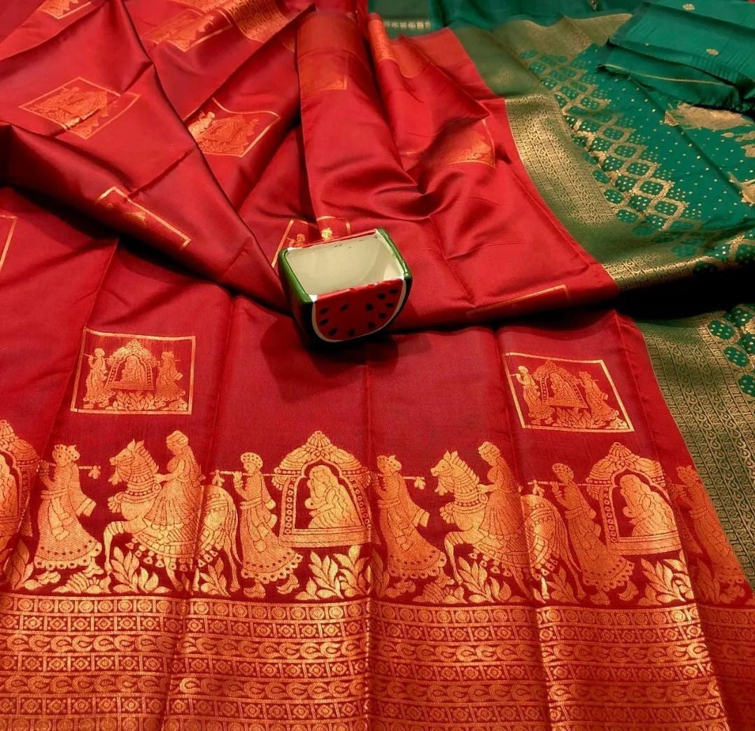 Soft Silk Saree- Multiple colors