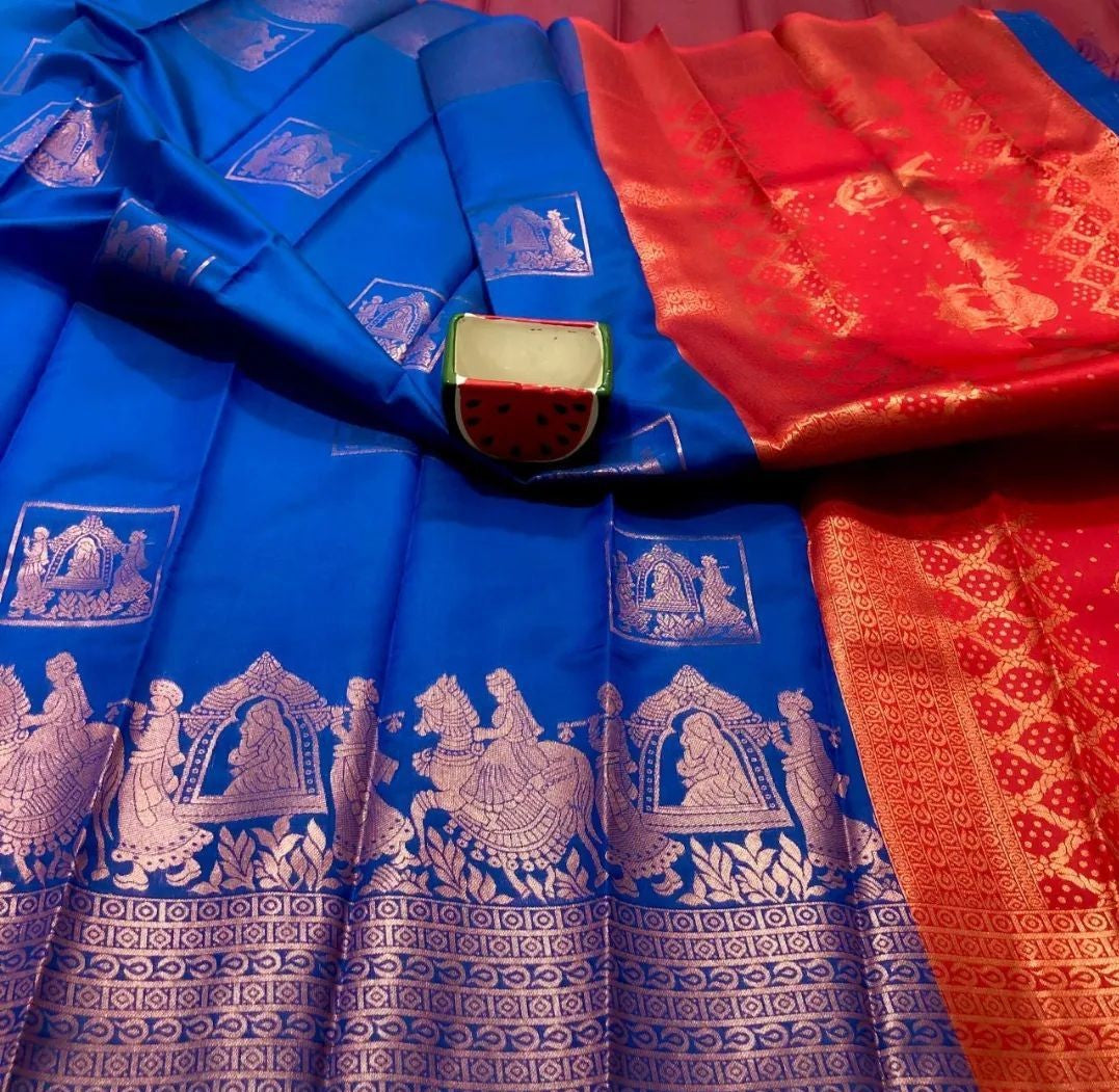 Soft Silk Saree- Multiple colors