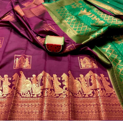 Soft Silk Saree- Multiple colors