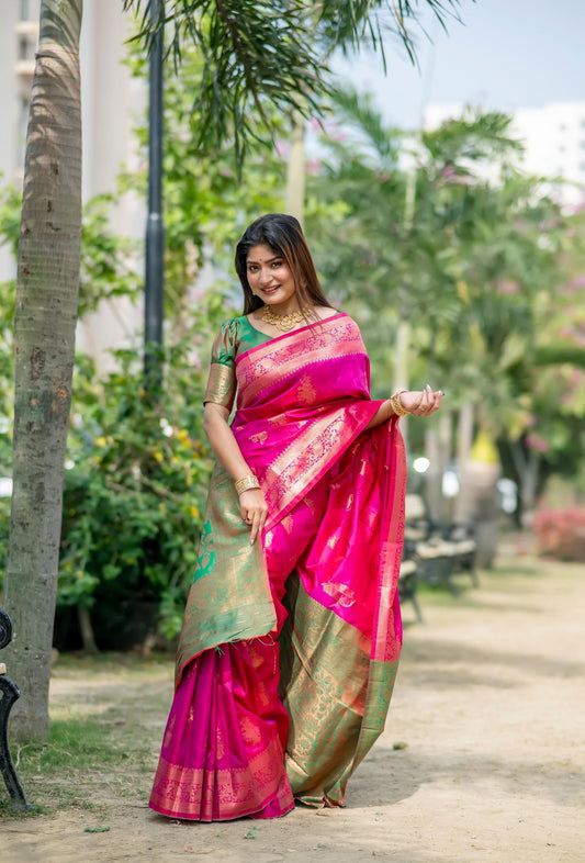 Women Banarasi Silk saree-Multiple colors