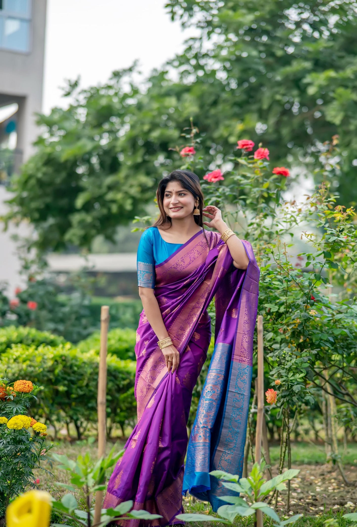 Women Banarasi Silk saree-Multiple colors