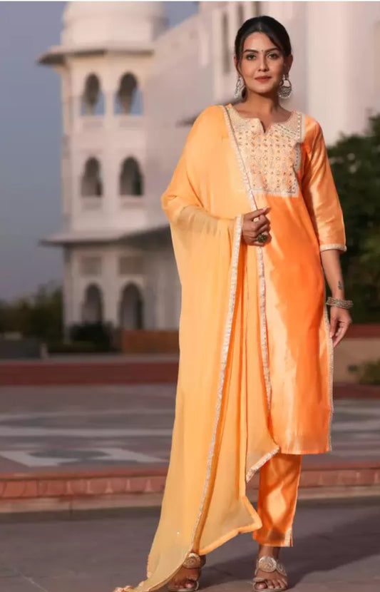 Women Silk Kurtha Suit