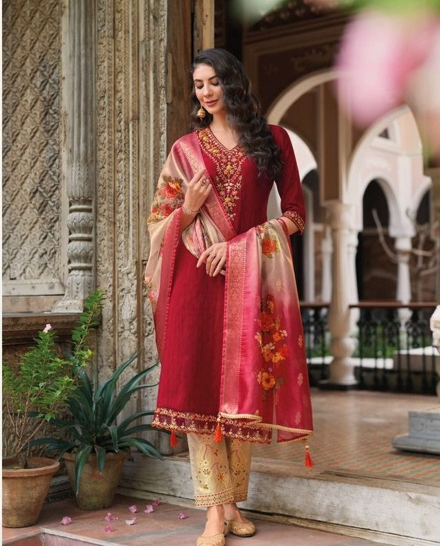 Viscose Kurtha suit- Multiple colours