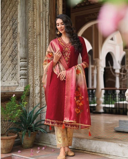 Viscose Kurtha suit- Multiple colours