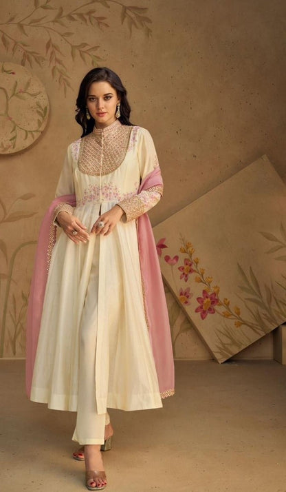 Pure silk designer gown-Multiple colours