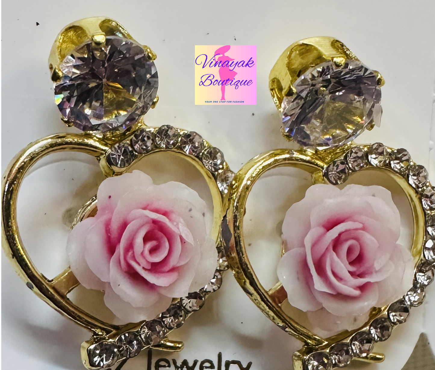 *Limited offer* Women Earring pairs- stones and flowers Multiple colors