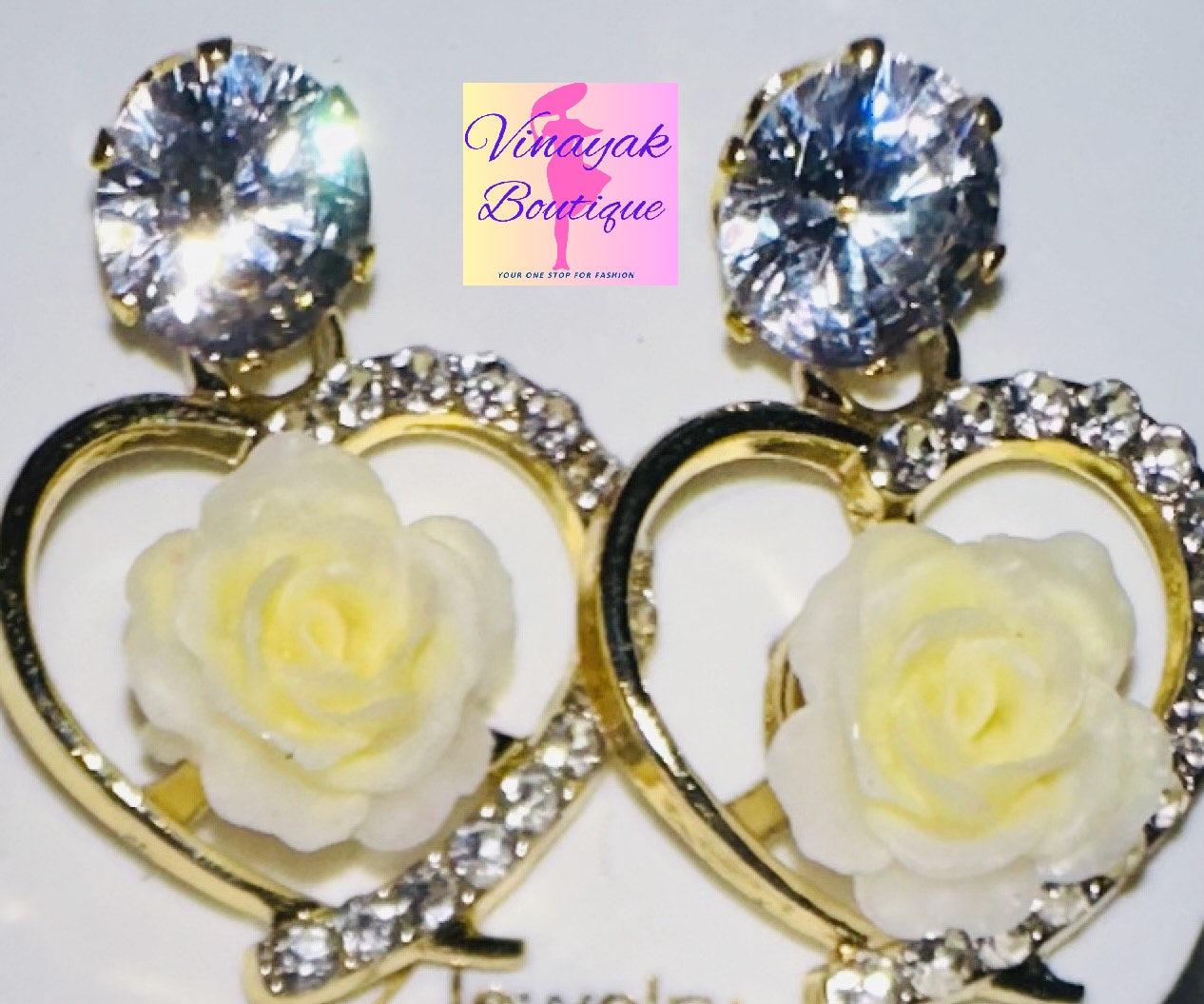 *Limited offer* Women Earring Pairs- stones and flowers Multiple colors