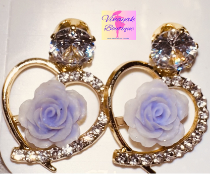 *Limited offer* Women Earring Pairs- stones and flowers Multiple colors